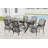 Patio Dining Set Metal Stackable Ergonomics Dining Armchairs & Rectangular Table-1389977343-1389977342