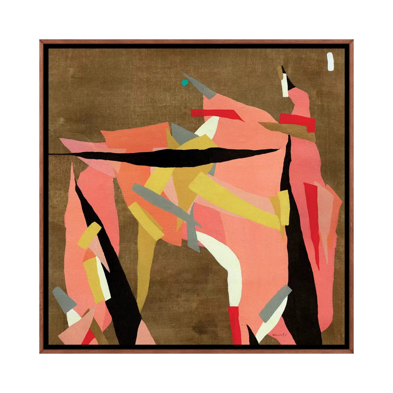 Toro - Painting on Canvas, 66.04 cm H x 66.04 cm W, Classic Brown Wood Framed