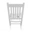 Chaise berçante en bois blanc