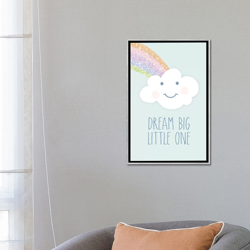 Art de rêve big little, Toile avec cadre argenté, H 26 po x l 18 po x P 1,5 po
