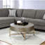 Table basse Weyton brun clair et champagne
