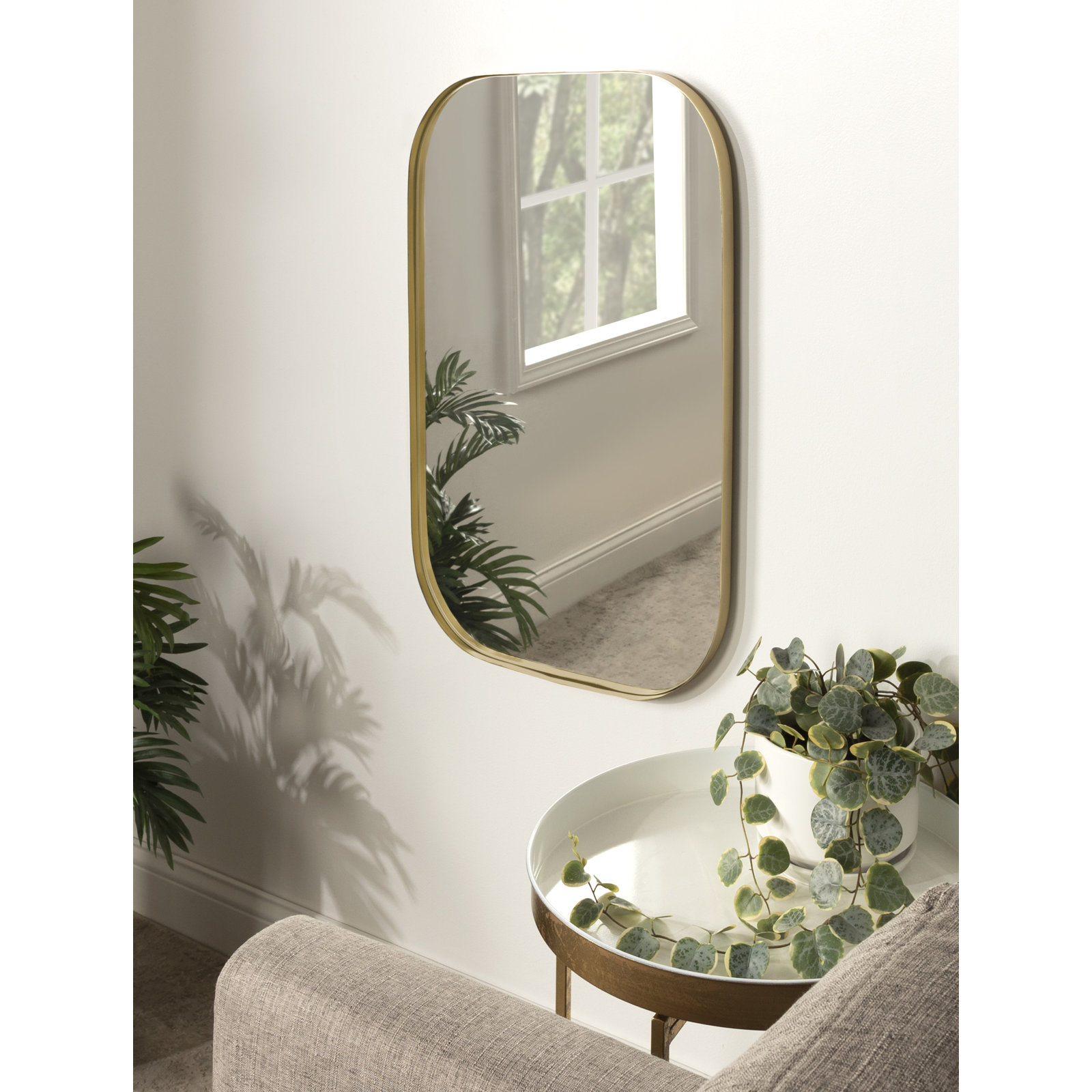 Slade 24" Accent Mirror, Gold, 30" x 20"