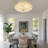 Elegant 4-light 20" Tiffany Stained Glass Flush Mount Ceiling Light