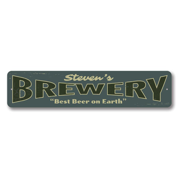 Lizton Sign Shop, Inc Brewery Aluminum Sign | Wayfair