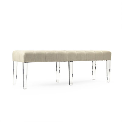 Meline Linen Upholstered Bench