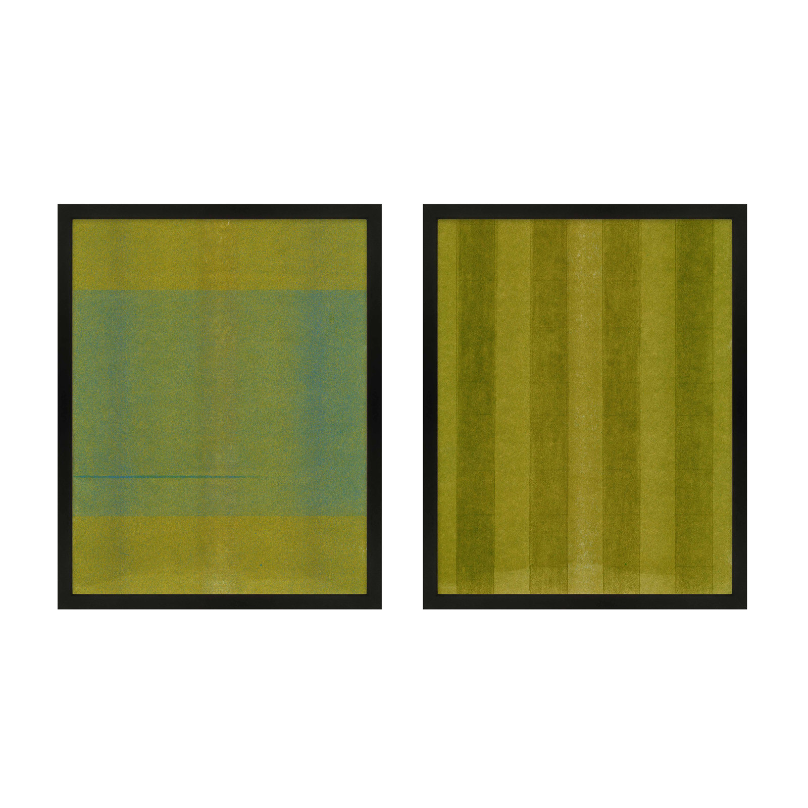Everglade & Vinyard, Set of 2 by Mo Neuharth - Framed Wall Art, 30" H x 24" W, Framed Print without Mat, Black