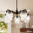 Hunter x Jasmine Roth Ontario 5 Light Chandelier Ceiling Light Fixture-107350417-107350416