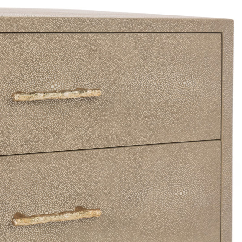Commode 3 tiroirs Bello, Naturel