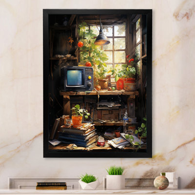 «Vintage Video Game Retro Reverie II», reproduction d'art sur toile