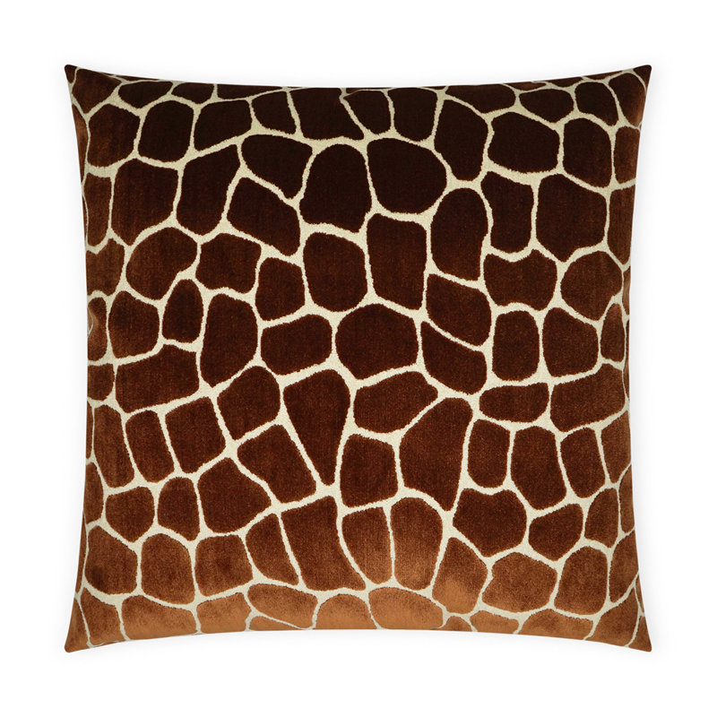 Melman Pillow Cover & Insert, Rust, Square 22"