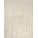 Terranova Wool Striped Area Rug in Gold/Ivory