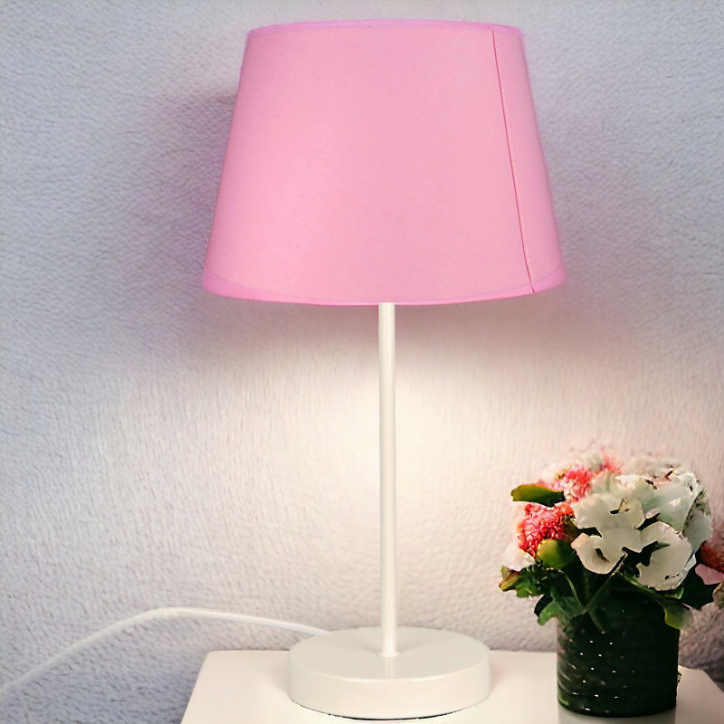 Onorio Metal Table Lamp, Pink