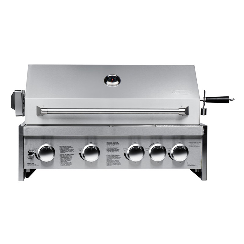 Barbecue au propane liquide encastré de 30 po pour cuisine d'extérieur en acier inoxydable (km-OKS-BQ30)