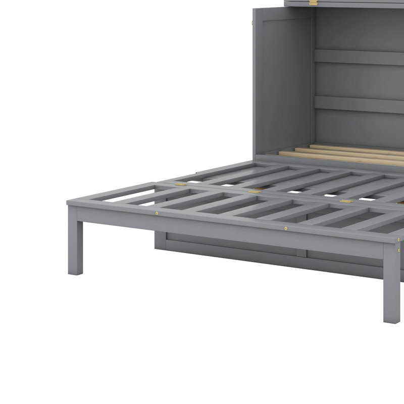 Grand lit escamotable, gris