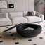 Table basse ronde avec rangement-404636745