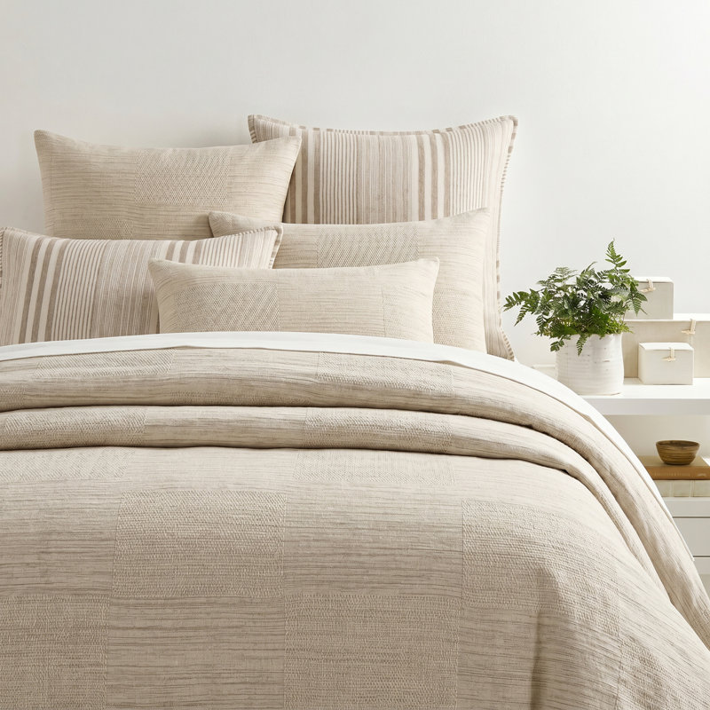 Charleston Natural Duvet Cover, King Duvet Cover