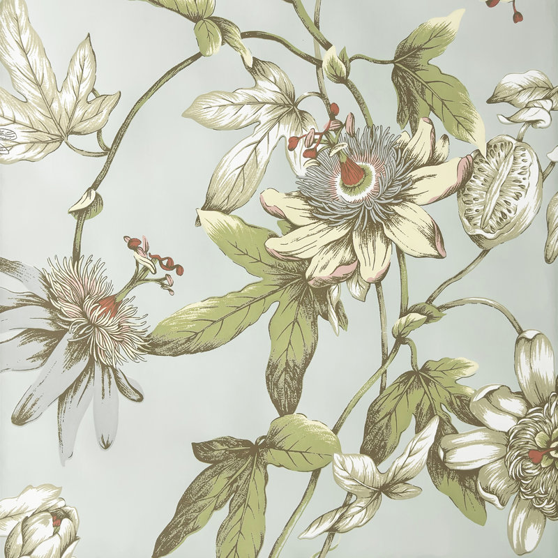 Rouleau de toile Passion Flower, Vert clair, 60.77 sq. ft