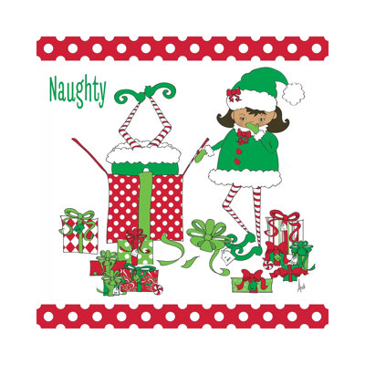 Naughty Elves by Andi Metz - Wrapped Canvas Gallery-Wrapped Canvas Giclée