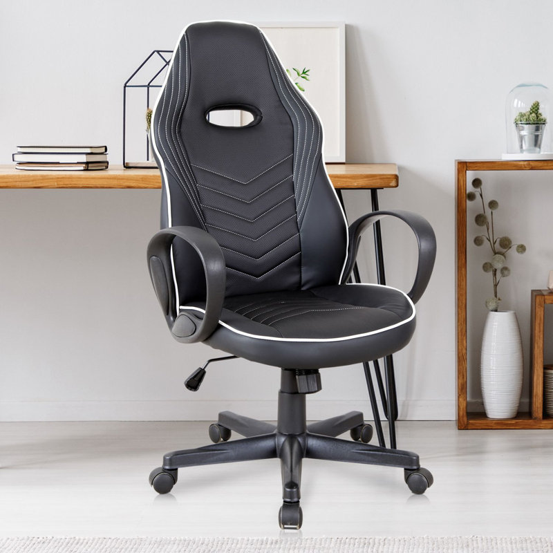 Fauteuil de jeu ergonomique, Blanc