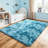 Super Soft Tie-Dyed PeacockBlue Rug 6x9 ft, Oversized Living Room Rug, Thick Pile Rug, Fluffy Tufted Room Rug For Room Bedroom Large Cozy Fuzzy Rug Room Home Decor Aesthetic Soft Non Slip Rug Decor Aesthetic, Christmas Decor, Halloween Decor-1044720297