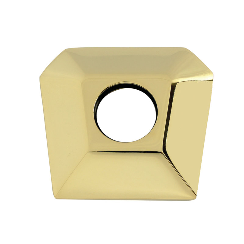 Kingston Brass Trapeze Hexagon Shower Arm Flange, Polished Brass
