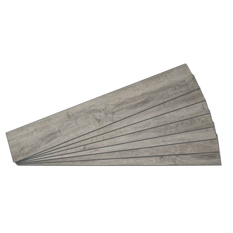 Planches murales imperméables à emboîtement en vinyle Palisade 47,7 po x 7,2 po, Chêne gris