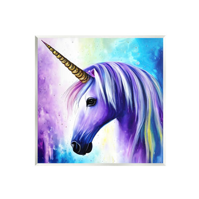 " Elegant Purple Unicorn " by Denise Dundon