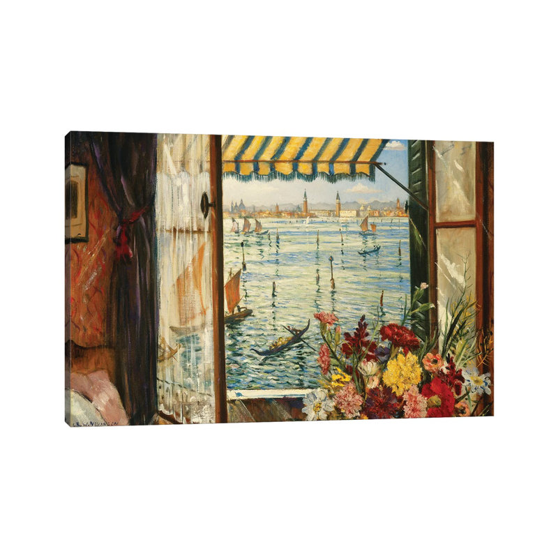 From a Venetian Window, 1934 1 Piece Wrapped Canvas Painting, 66.04 cm H x 45.72 cm W x 3.175 cm D