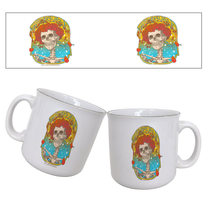 Grateful Dead - Portrait de crâne 20 oz Tasse de camping