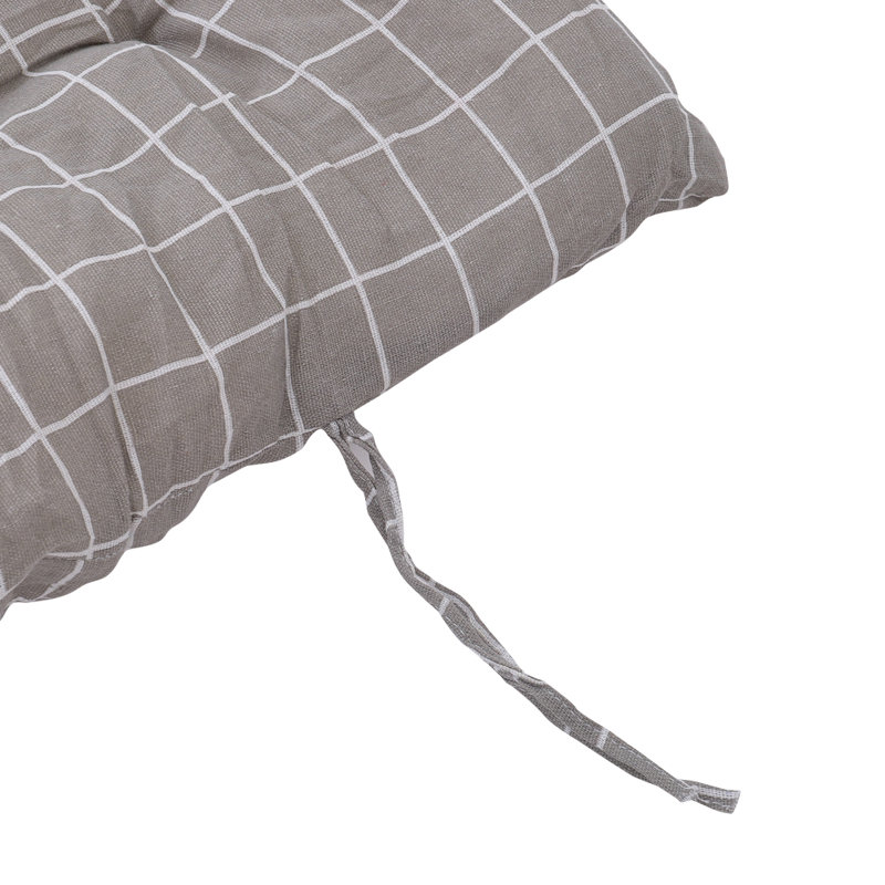 Seat Cushion, Grey, 110cm W x 40cm D