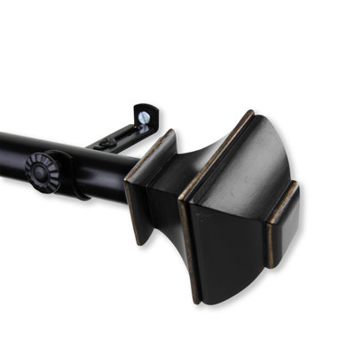 Anferney Adjustable 78'' to 144'' 0.81'' Bay Window Single Curtain Rod