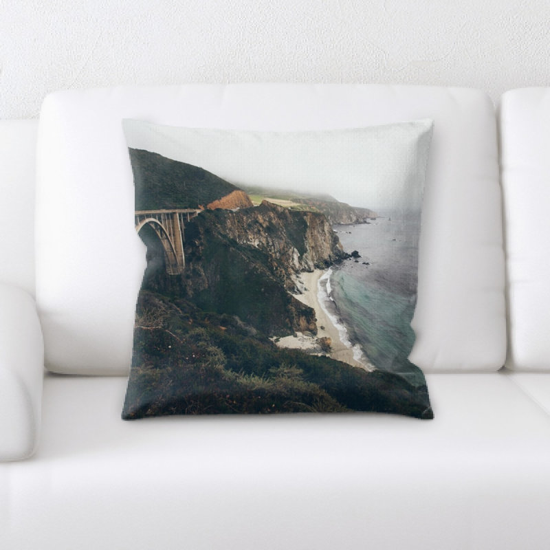 Microsuede Reversible Throw Pillow