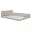 Grand lit plateforme tapissier avec 2 lampes de lecture-677617794