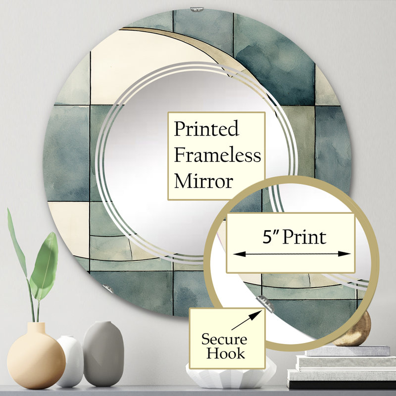Circle Mirror, 24" x 24"