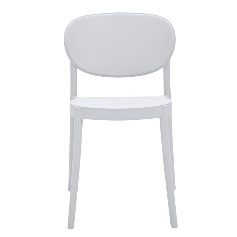 Arnoldas 19'' H Stacking Side Chair, White