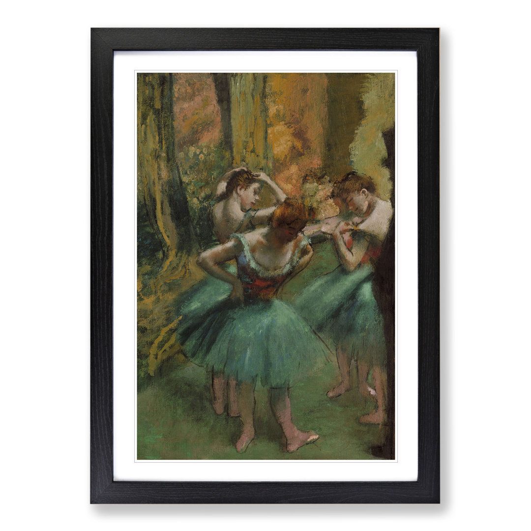 Preparing Ballet Ballerina Dancers by Edgar Degas - Framed Print