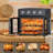 Plumchef 26QT Large Capacity French Double-Door Air Fryer Convection Toaster Oven, 1700W, 7 Preset Menus, 7-In-1 Multi-Function For Bake, Roast, Grill, Toast, Dehydrate& Defrost, Stainless Steel,Black
