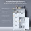 Armoire de rangement en bois avec cinq tiroirs