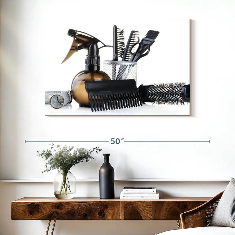 Salon Styling Tools, 26" H x 39" W