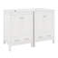 Meuble-lavabo de 48 po avec lavabo, armoire de rangement avec portes à fermeture en douceur, tiroir divisé et tablette de porte double couche-934474044
