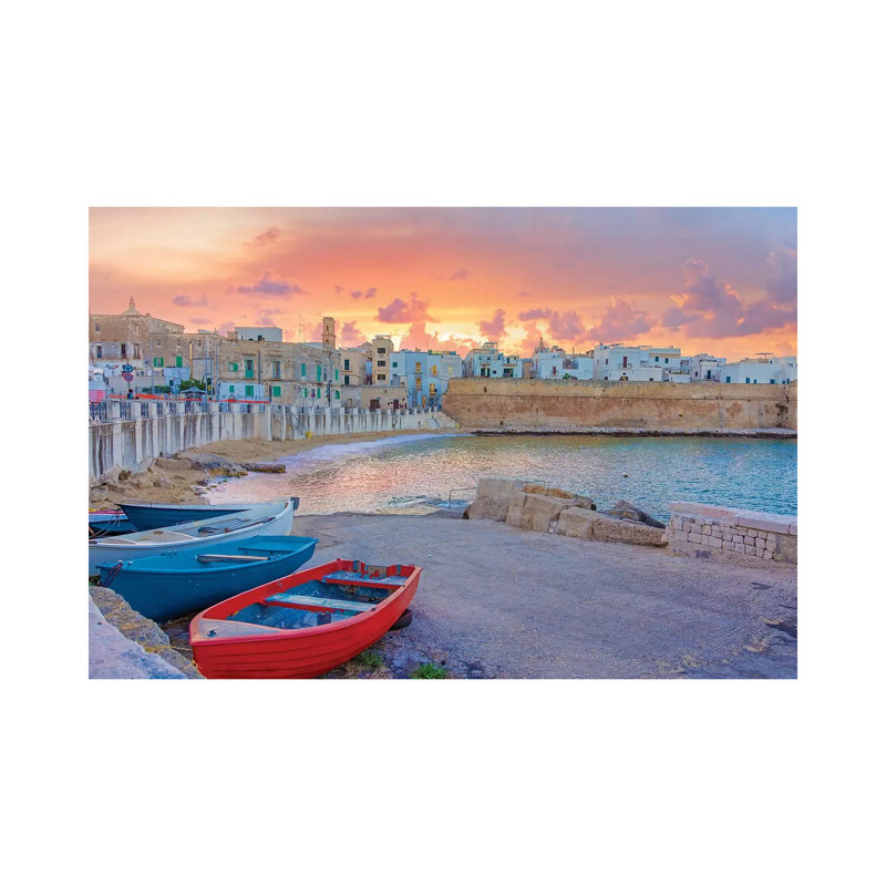 Italian Coast by Sarah Kadlecek - Wrapped Canvas Gallery-Wrapped Canvas Giclée, 20.32 cm H x 30.48 cm W
