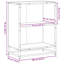 Borough Wharf Bookcase Engineered Wood-810684064-810684071