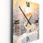 Horloge murale moderne loup blanc sauvage en forêt d'hiver-99638486