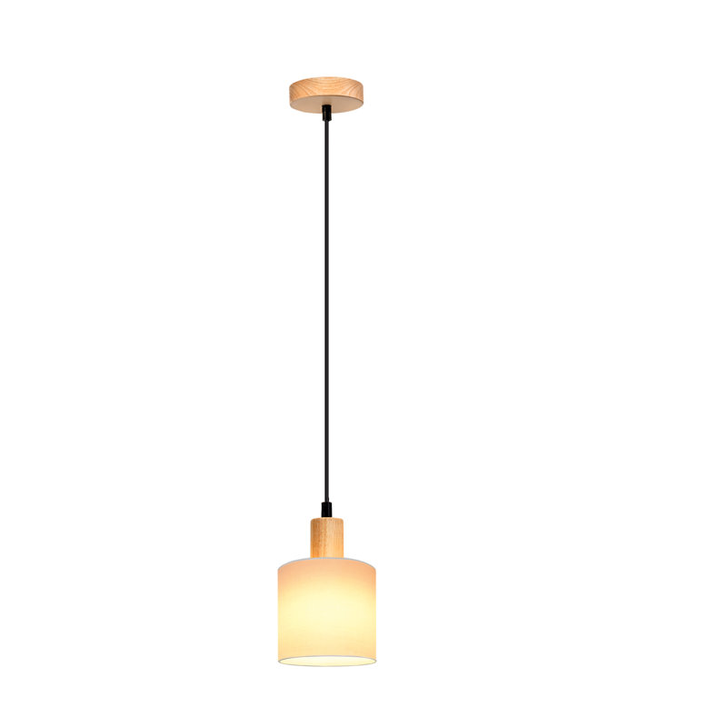 Priella 1 - Light Natural Drum Pendant