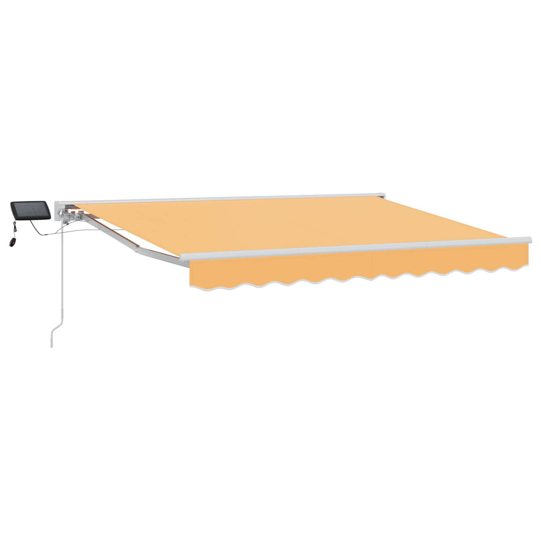 VidaXL 500cm W x 300cm D Polyester Cover Retractable Patio Awning