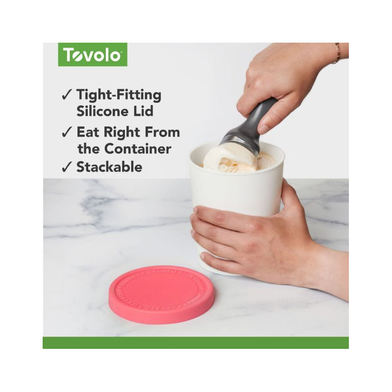 Tovolo Sweet Treats Tub 1 QT, Flamingo