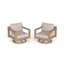 Ensemble de 2 chaises pivotantes Dorota
