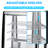 5.2 Cu.Ft Commercial Countertop Refrigerator - 146L Refrigerated Display Case with Double-Layer Glass & LED Lighting - Digital Temp Control & Adjustable Shelves - Merchandiser Fridge for Cafe, Bakery