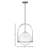 Arie 1-Light Steel Pendant with Globe Shade-578231547-578231540