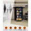 Armoire de rangement en métal 72 pouces H 72 po avec roulettes et panneau perforé, armoire de rangement roulante verrouillable à 2 portes avec 4 tablettes réglables pour garage, atelier et bureau personnel